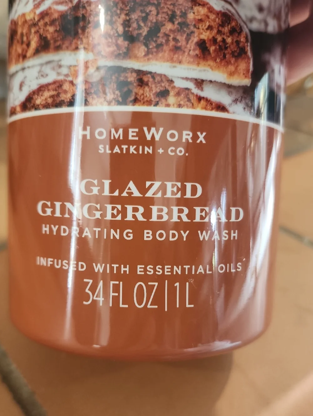 HomeWorx Slatkin + Co. Glazed Gingerbread Hydrating Body Wash - Brown